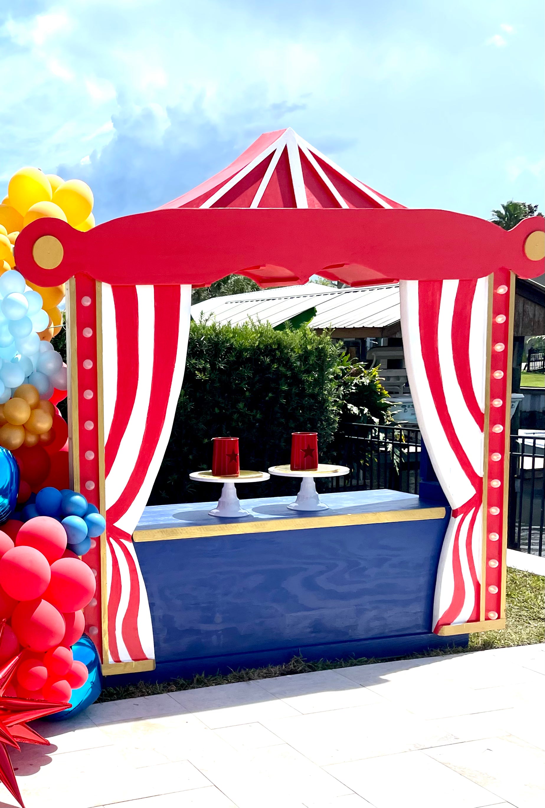 circus party tent Carnival Circus Dessert Table – Betty Boujee