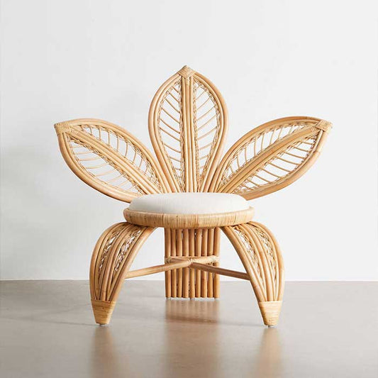 Rattan Peacock Flower Chair